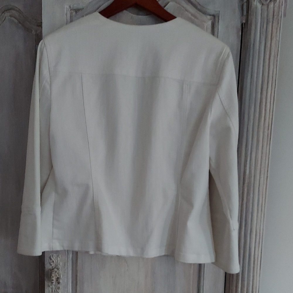 Ruby Rd. White Studded Jean Jacket - image 6